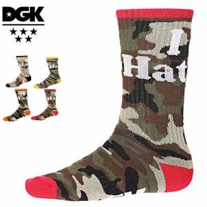 ディージーケー DGK ソックス HATERS CAMO CREW SOCKS 4カラー NO11