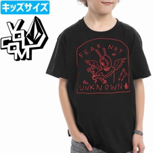 ボルコム VOLCOM キッズ Tシャツ OZZIE FEARNOT TEE YOUTH ボーイズサイズ ブラック NO57