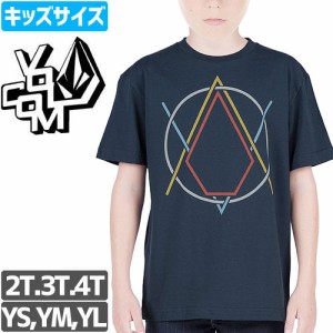 ボルコム VOLCOM キッズ Tシャツ CREAK IN TEE ボーイズサイズ ネイビー NO66