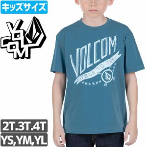 ボルコム VOLCOM キッズ Tシャツ MERICANA TEE ボーイズサイズ ユーズドブルー NO67