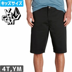 VOLCOM ボルコム キッズ ショートパンツ FRICKN SNT STATIC YOUTH SHORT ブラック NO28