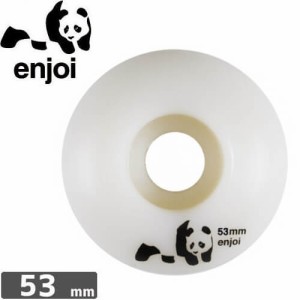 【エンジョイ ENJOI スケボー ウィール 】WHITEY PANDA【ホワイト】【53mm 99A】NO18