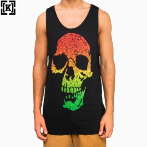 SALE! KR3W クルー スケボー タンクトップ Bracket Skull Tank ブラック NO03