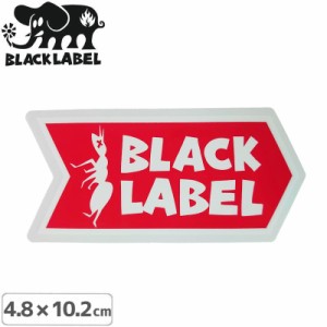 BLACK LABEL ブラックレーベル ステッカー ANT LOGO STICKER 4.8 x 10.2cm レッド NO70