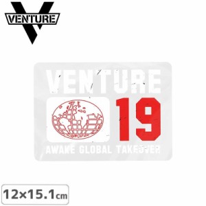 ベンチャー VENTURE スケボー ステッカー Awake Global Takeover Sticker 12cm × 15.1cm NO28