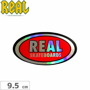 リアル REAL SKATEBOARD スケボー ステッカー LOGO STICKER 4.7cm x 9.5cm NO48