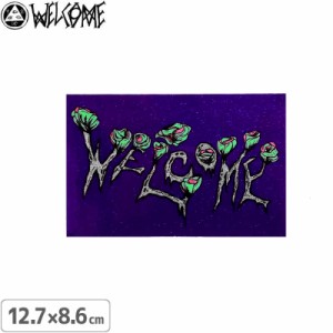 スケボー ステッカー ブランド ウェルカム WELCOME ZOMBIE FLOWERS STICKER 12.7cm×8.6cm NO5