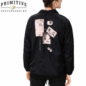 PRIMITIVE プリミティブ スケボー ジャケット MOODS COACH JACKET ブラック NO1 