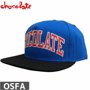 チョコレート CHOCOLATE スケボー スケートボード キャップ ARCHED LEAGUE SNAPBACK CAP ブルー NO78