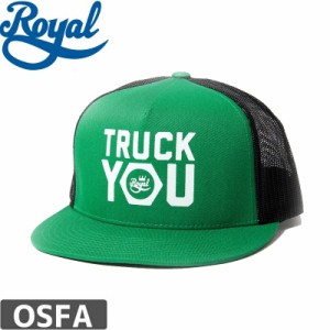 ロイヤル ROYAL TRUCKS スケボー キャップ TRUCK YOU MESH TRUCKER HAT グリーン NO11