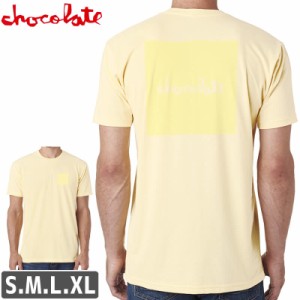 スケボー Tシャツ チョコレート スケートボード CHOCOLATE TONAL SQUARE T-SHIRT クリーム NO176