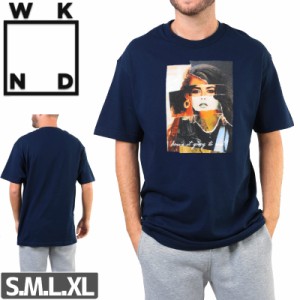 ウィークエンド WKND スケボー Tシャツ TRUMAN SHOW TEE ネイビー NO11