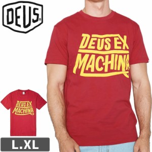 DEUS EX MACHINA デウス バイク ストリート Tシャツ PRISTINE TEE サンセットレッド NO20