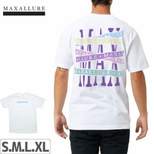 MAXALLURE マックス アルーア スケボー Tシャツ STARTING LINE TEE ホワイト NO1