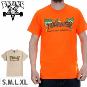 スラッシャー Tシャツ US規格 メンズ THRASHER スケボー Thrasher Tiki T-Shirt NO111