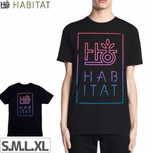 HABITAT ハビタット スケボー Tシャツ POD FADE TEE ブラック NO14