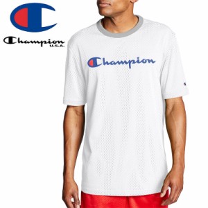 CHAMPION チャンピオン Tシャツ/REVERSIBLE MESH TEE USAモデル ホワイト NO11