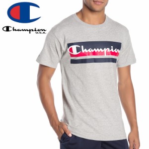 CHAMPION チャンピオン Tシャツ/GRAPHIC MULTI CHEST LOGO TEE USAモデル スティールグレー NO15