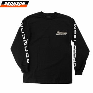 BRONSON SPEED CO ブロンソン スケボー ロンT SPEED TEAM L/S TEE ブラック NO2