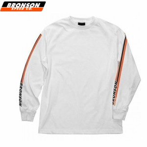 BRONSON SPEED CO ブロンソン スケボー ロンT SPEED SLEEVES L/S TEE ホワイト NO3