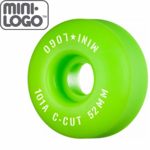 MINI LOGO スケボー ウィール C-CUT 2 グリーン 101A 52mm/53mm/54mm NO86