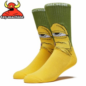 トイマシーン TOY MACHINE スケボー ソックス BORED SECT CREW SOCKS グリーン NO65