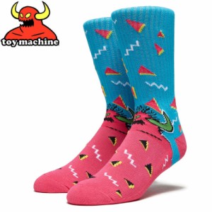 トイマシーン TOY MACHINE スケボー ソックス 80S MONSTER CREW SOCKS マルチ NO67