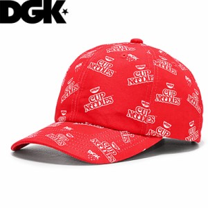 ディージーケー DGK スケボーキャップ CUP NOODLES DAD HAT レッド NO60