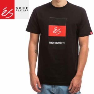 エススケートボード ES FOOTWEAR スケボー Tシャツ MENIKMATI BOX TEE ブラック NO32