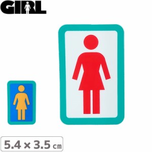 GIRL ガールスケートボード STICKER ステッカー BOX LOGO STICKER 5.4cm x 3.5cm NO124