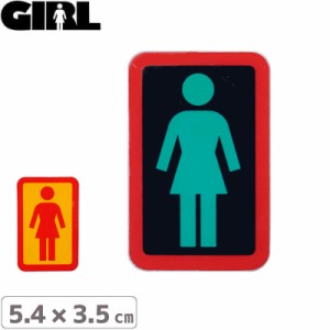 GIRL ガールスケートボード STICKER ステッカー BOX LOGO STICKER 5.4cm x 3.5cm NO125