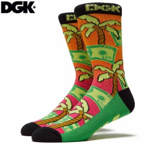 ディージーケー DGK ソックス HUNDO CREW SOCKS マルチ NO23