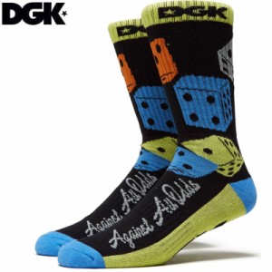 ディージーケー DGK ソックス DICE CREW SOCKS ブラック NO24