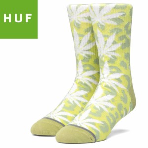 HUF ハフ スケボー ソックス NEO LEOPARD PLANTLIFE SOCKS ホットライム NO93