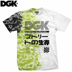 DGK ディージーケー スケボー Tシャツ STREET SURVIVAL TEE ブラック×グリーン NO309