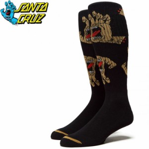 サンタクルーズ SANTA CRUZ ハイソックス WORK HAND TALL SOCKS ブラック NO24