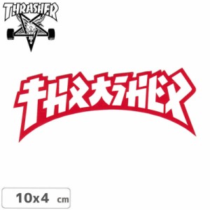 スラッシャー THRASHER スケボー ステッカー GODZILLA DIE CUT STICKER 10cm x 4cm NO66