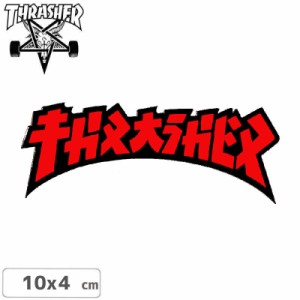 スラッシャー THRASHER スケボー ステッカー GODZILLA DIE CUT STICKER 10cm x 4cm NO68