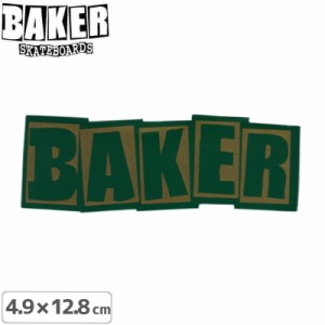 ベーカー スケボー ステッカー BAKER LOGO STICKER 4.9cm×12.8cm グリーン NO85