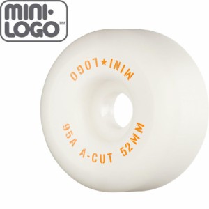 MINI LOGO スケボー ウィール A-CUT 2 ホワイト 95A 52mm 54mm 56mm NO92