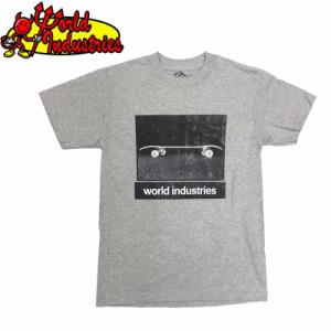 WORLD INDUSTRIES ワールドインダストリーズ スケートボード Tシャツ DOUBLE DIP TEE グレー NO1