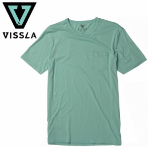 ヴィスラ VISSLA サーフィン Tシャツ VINTAGE WASH POCKET TEE ジェイド NO7