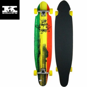 KROWN SKATEBOARDS クラウン ロングボード スケボー KICK TAIL RASTA LONGBOARD 43インチ NO2