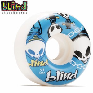 ブラインド BLIND スケボー ウィール RANDOM WHEELS ホワイト 53mm NO34