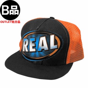 アウトレットリアル REAL SKATEBOARDS スケボー キャップ SEIZURES MESH CAP 