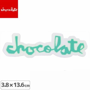 CHOCOLATE チョコレートステッカー スケボー OG CHUNK LOGO STICKER ティール NO42