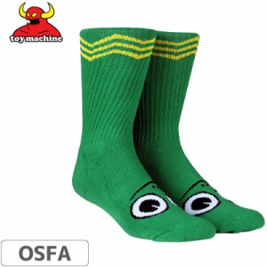 トイマシーン TOY MACHINE スケボー ソックス TURTLE BOY SOCKS グリーン NO09