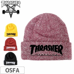 THRASHER スラッシャー スケボー ニットキャップ US規格 EMBROIDERED LOGO BEANIE 4COLOR NO12