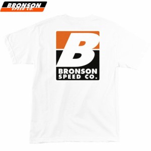 BRONSON SPEED CO ブロンソン スケボー Tシャツ BIG B REGULAR TEE ホワイト NO4