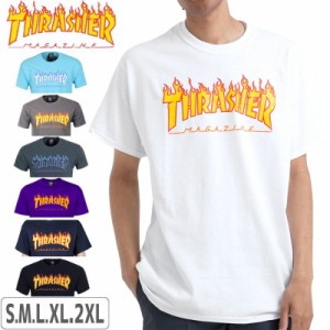 スラッシャー THRASHER スケボー Tシャツ US規格 THRASHER FLAME TEE NO30